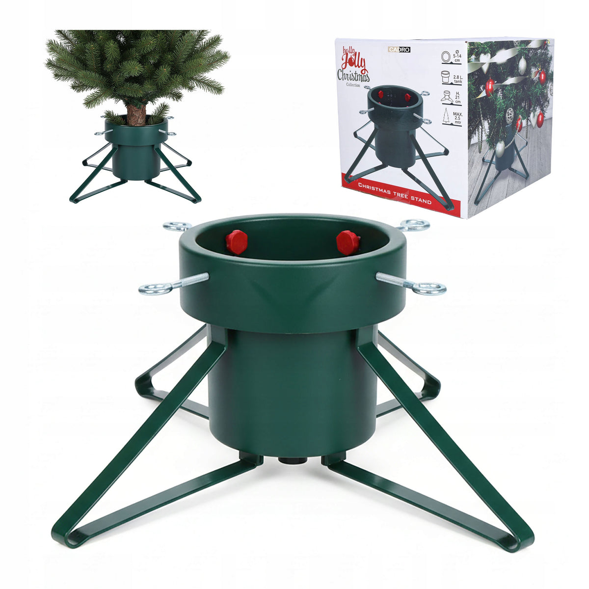 Christmas tree stand with water container 2,8l tree stand 2,5m