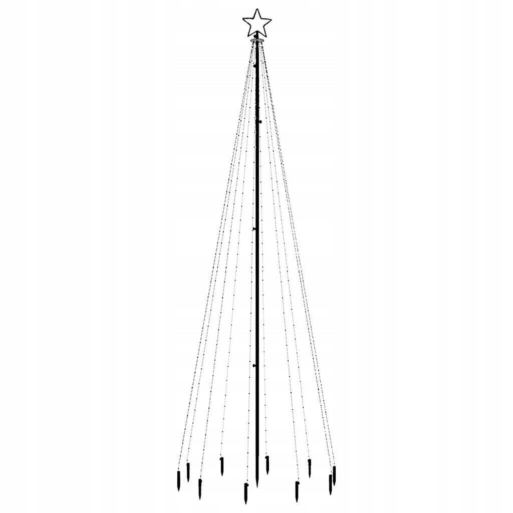 Christmas tree with ground stake, 310 warm white LED, 300 cm Manufacturer code 343554