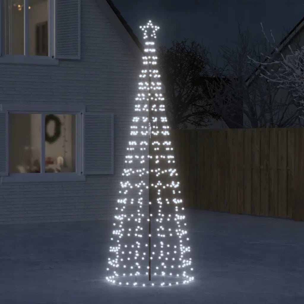 Christmas tree with lights, with pegs, 570 cold white LED, 300 cm Brand VidaXL