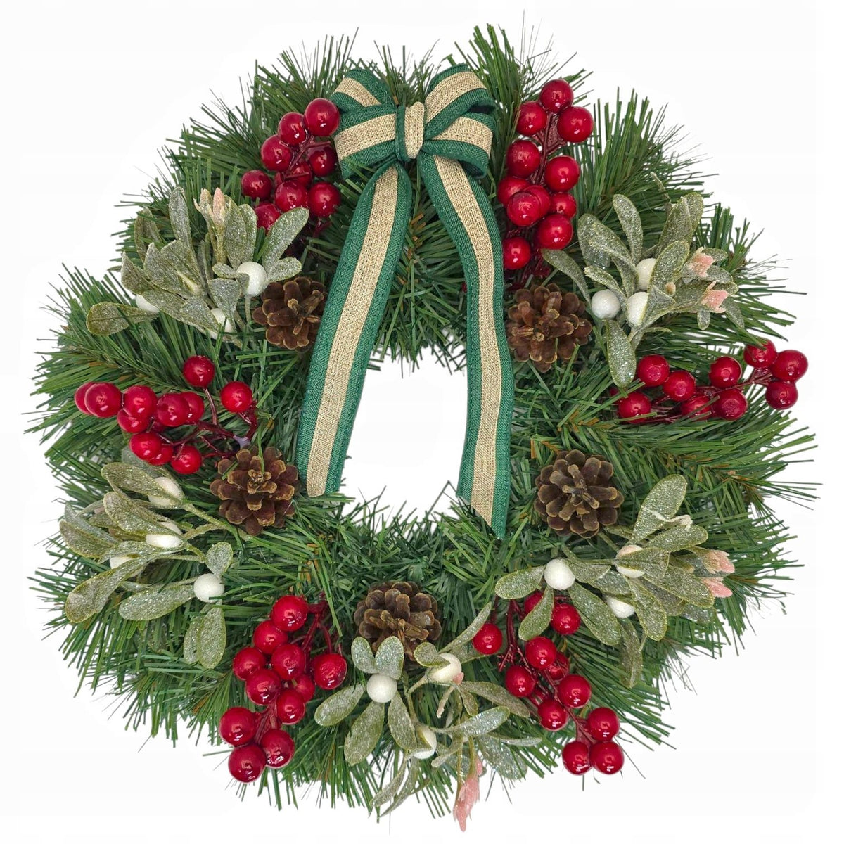 Christmas wreath for Christmas reed for door table handmade 30cm EAN (GTIN) 5907006963931