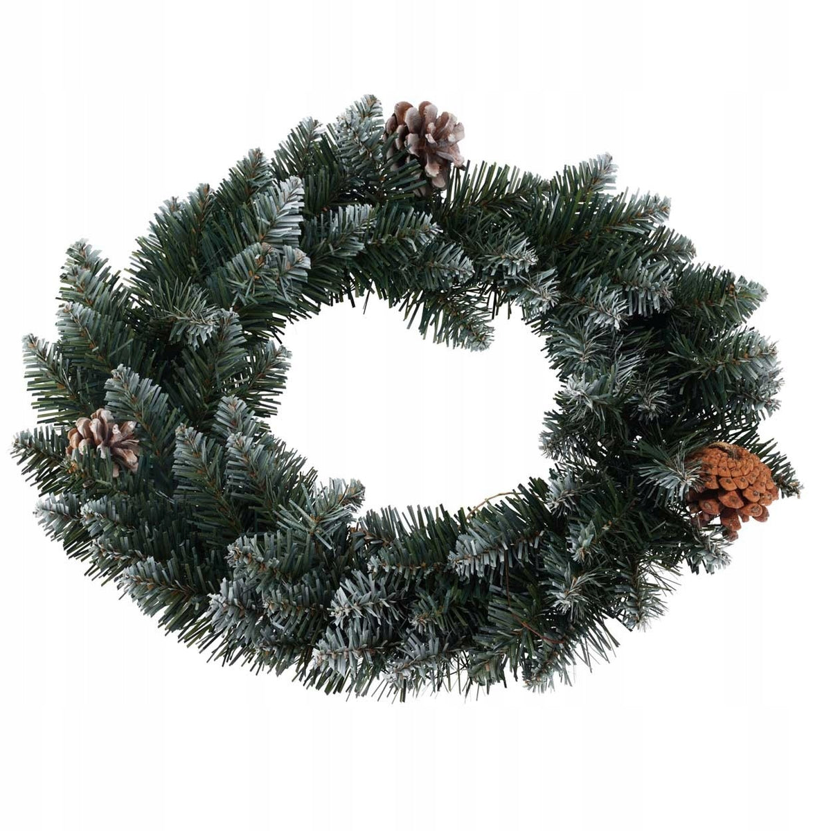 Christmas wreath green with white tips 40cm ARTIFICIAL WREATH Ornament