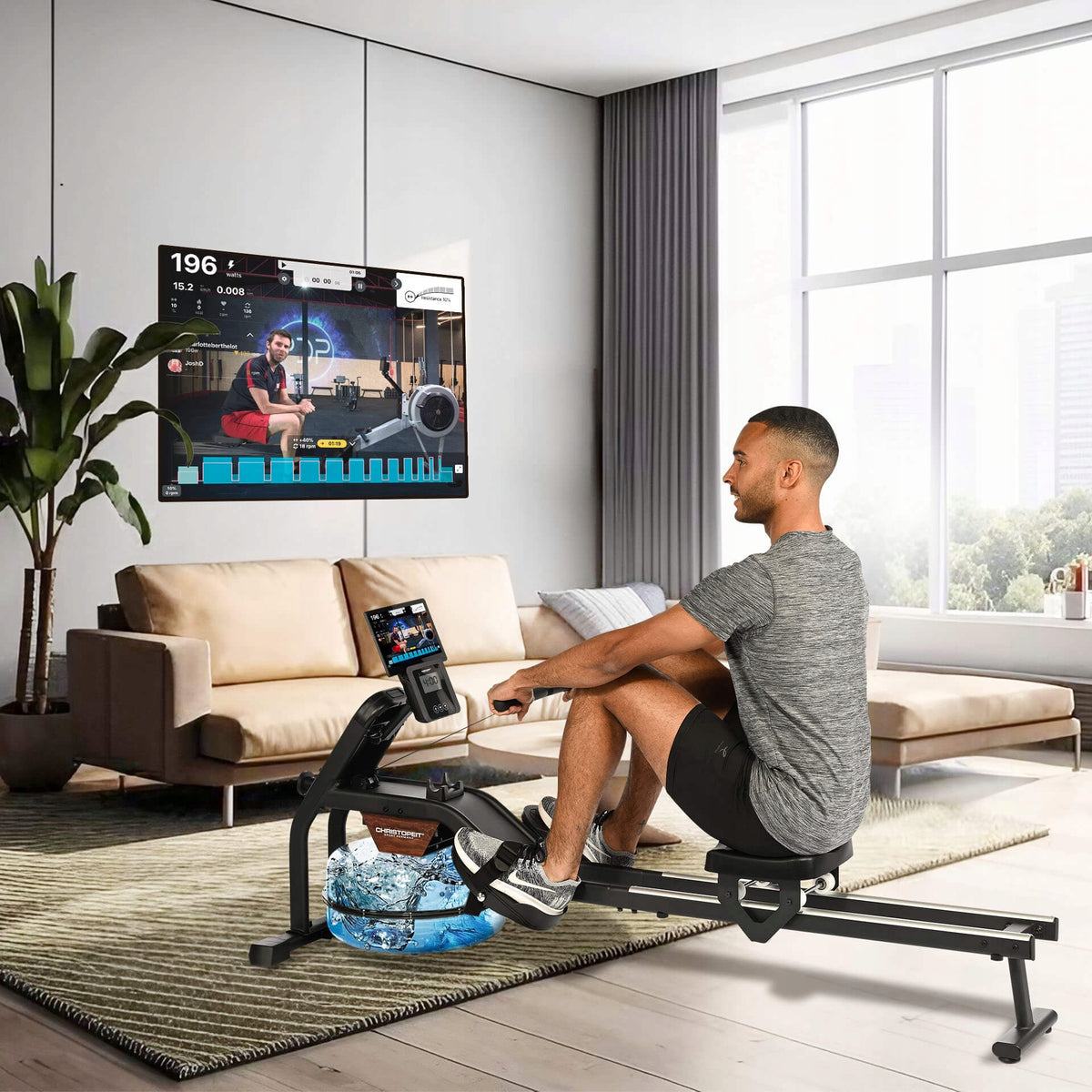 Christopeit Garda Water Rowing Machine Brand Christopeit Sport