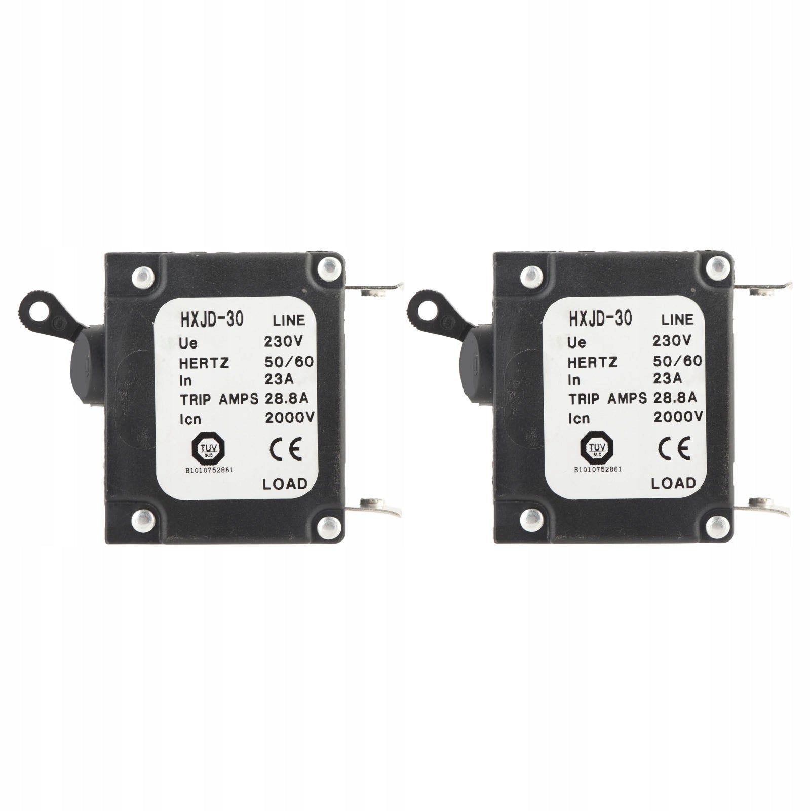 Circuit Breaker with Switch 2pcs 23A for Petrol Generators 230V Brand no brand