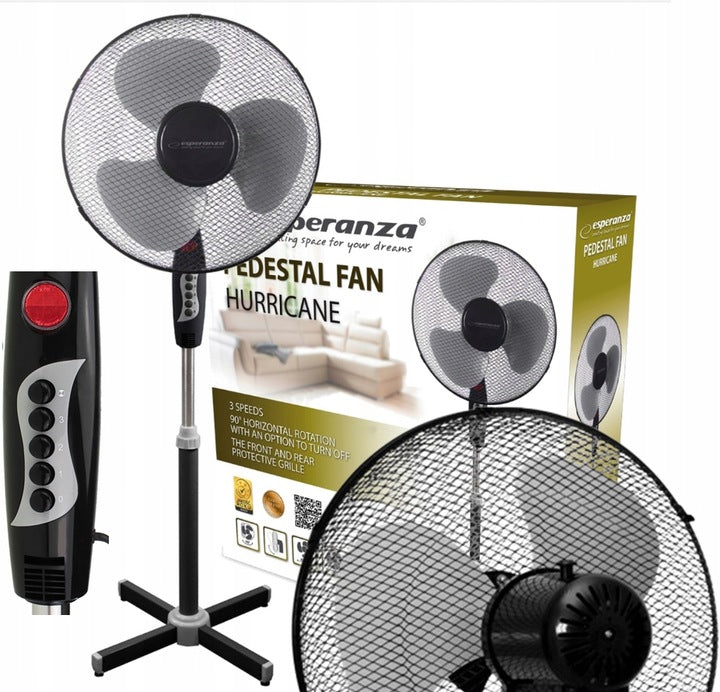 Circulator fan Esperanza EHF001KE black Manufacturer code HURRICANE