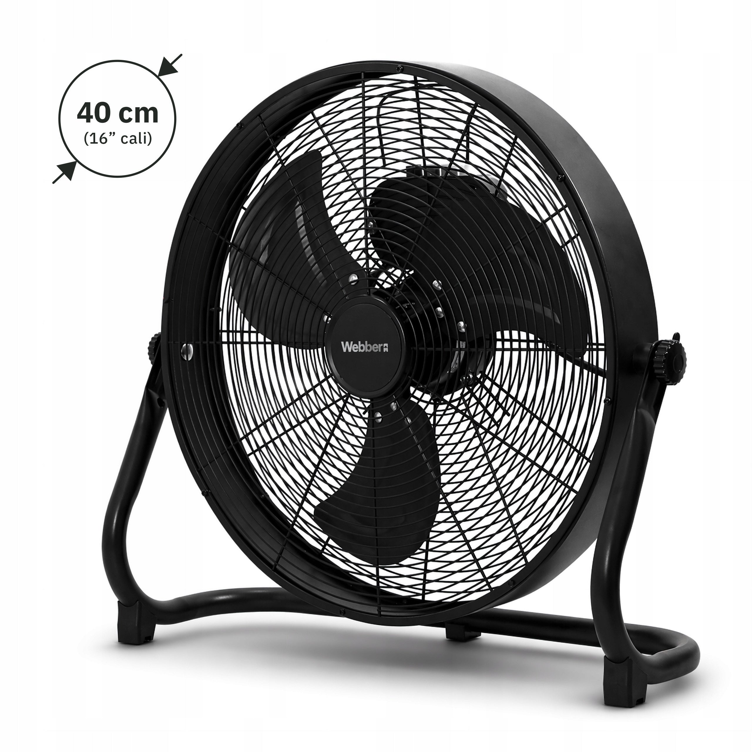 Circulator fan Webber 05FF450BL black INDUSTRIAL POWERFUL 80W Manufacturer code 05FF450BL