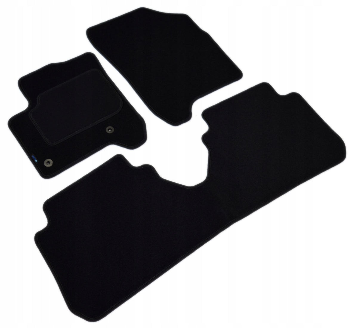 Citroen C3 Picasso 2009-2017r. Black Velvet Rugs - Economy / 3el.