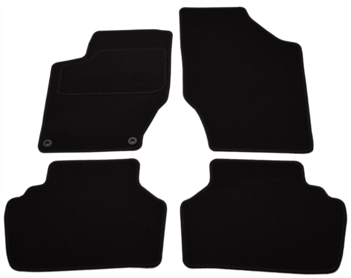 Citroen C4 2010-2018r. Black Velvet Rugs - Economy.