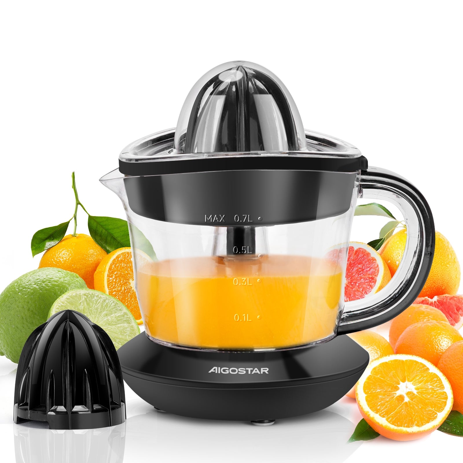Citrus Juicer Electric Black 40W Fruit Juicer