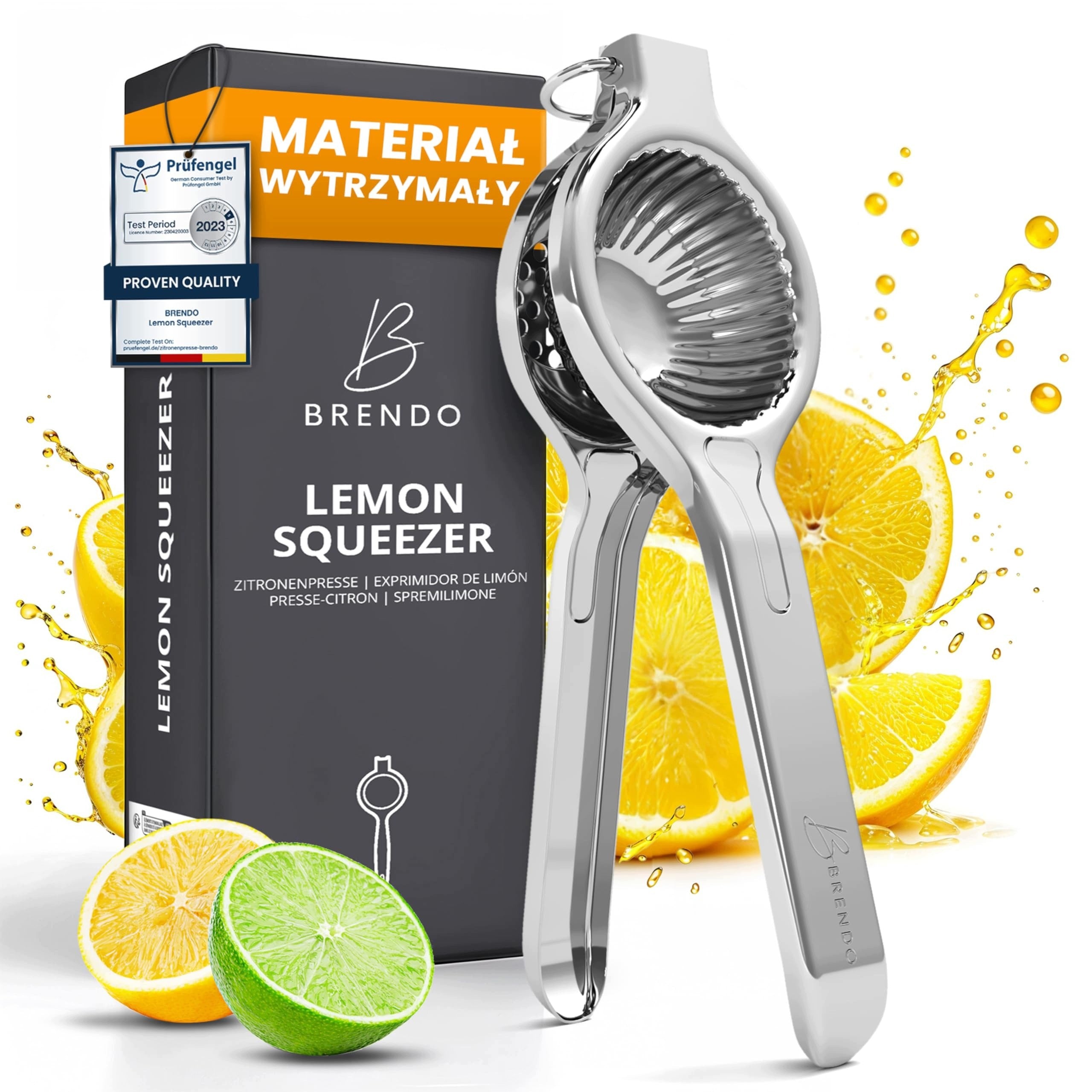 Citrus Juicer Handheld Stainless Steel 7 cm for Dishwasher