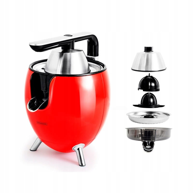 Citrus juicer 2 cones Kitchencook PRESSPOD RED