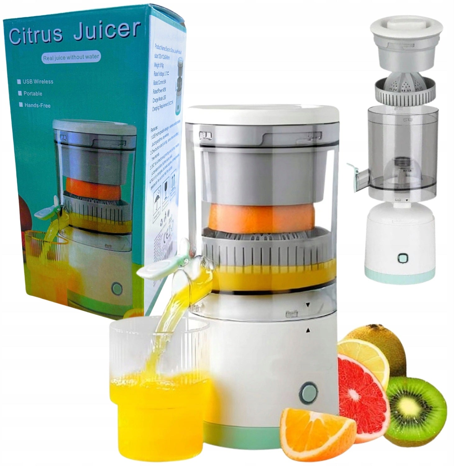 Citrus juicer wireless white 45 W 0,35 l