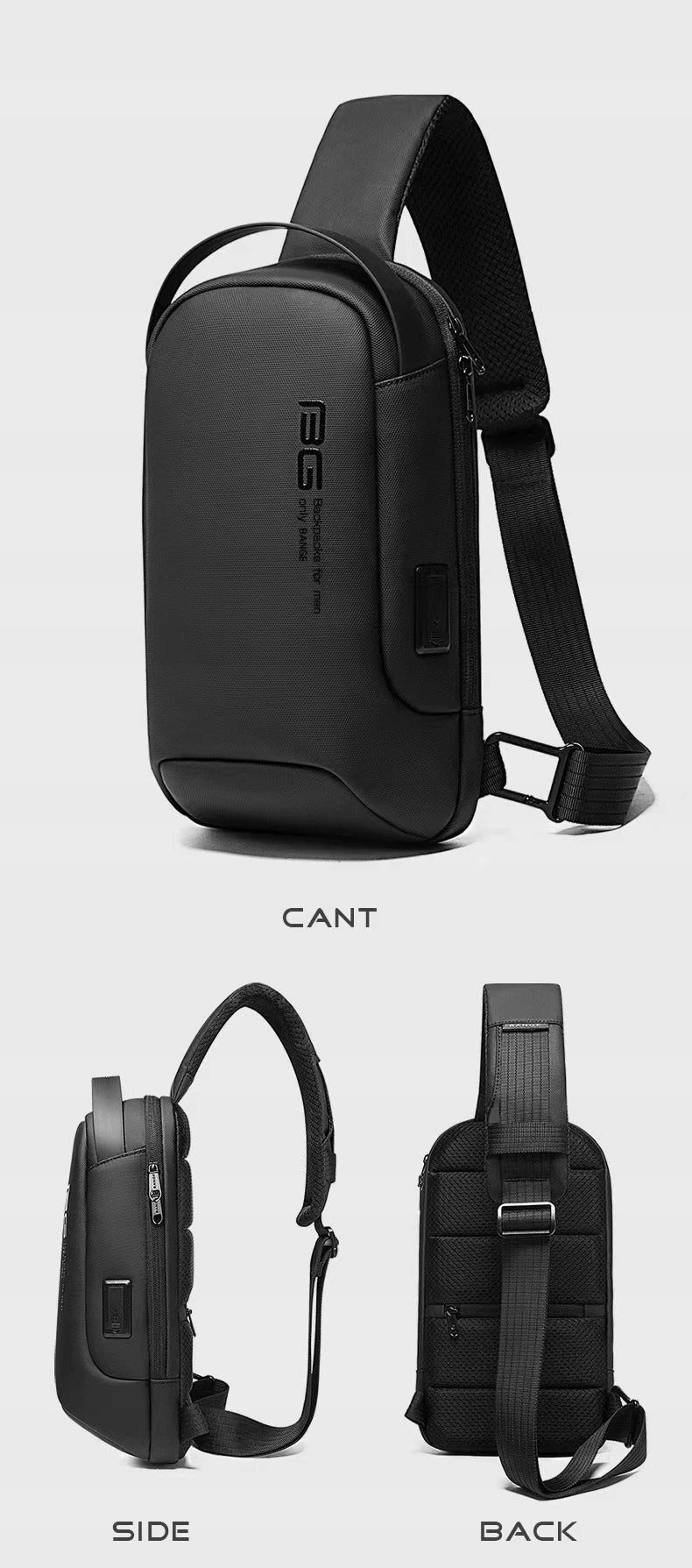 City BACKPACK BANGE for ONE arm USB ORGANIZER Color gray