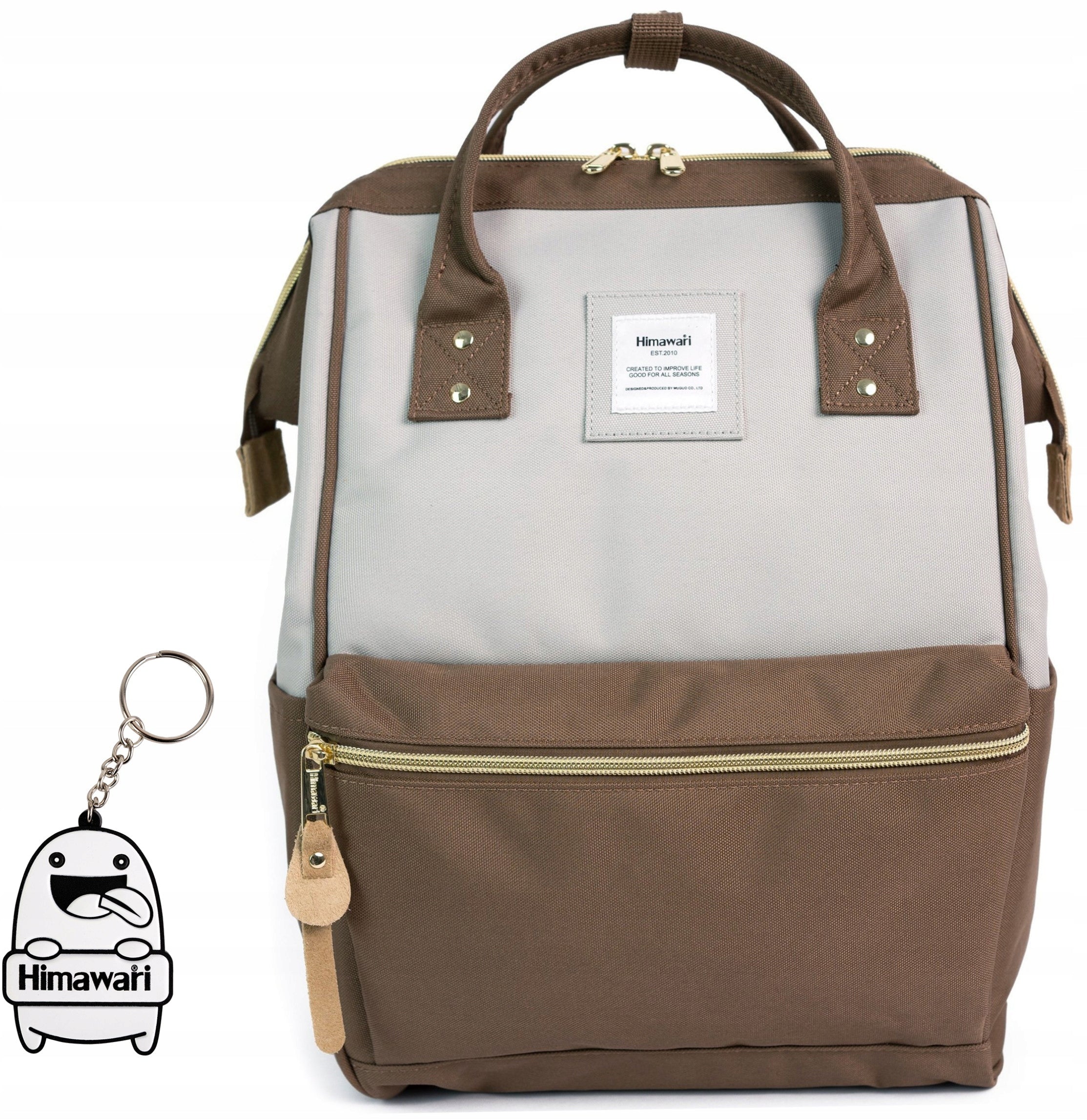 City Backpack Himawari Dual M - Waterproof Multifunctional Brown