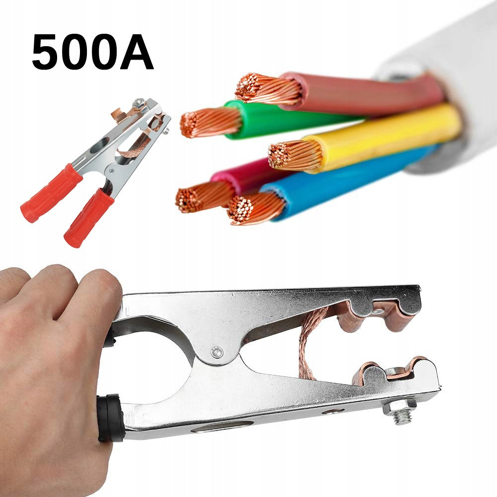 Clamps Crocodile Clamps 500A for Battery Starter Cables 2 Pack Amperage 500 A