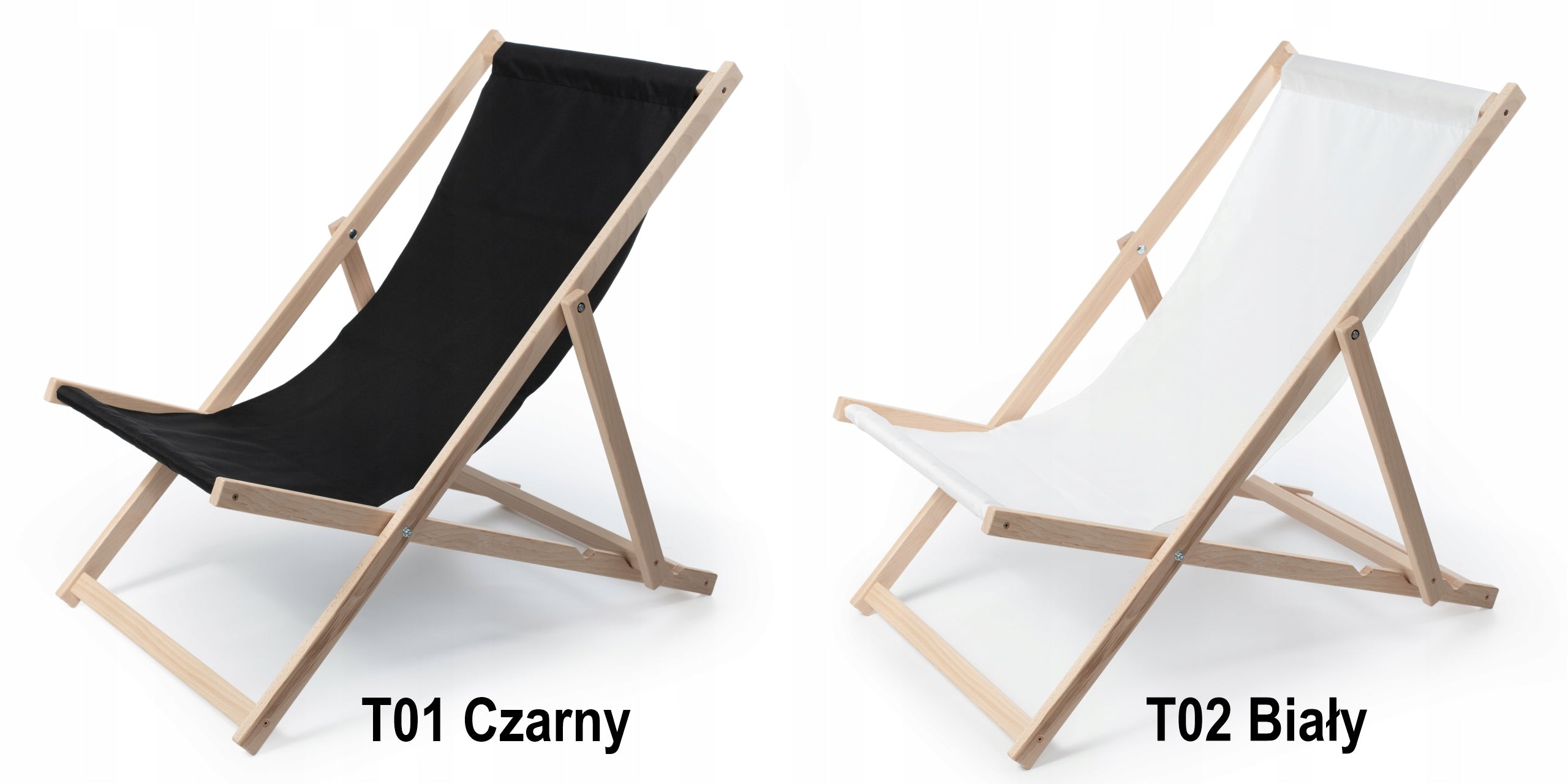 Classic Black Wooden Garden Lounger Brand no brand