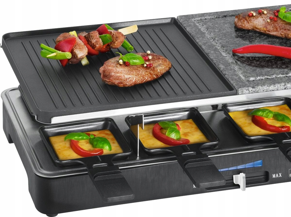 Clatronic RG 3518 ELECTRIC GRILL Raclette 8 person stone + pans Model RG 2279 CB