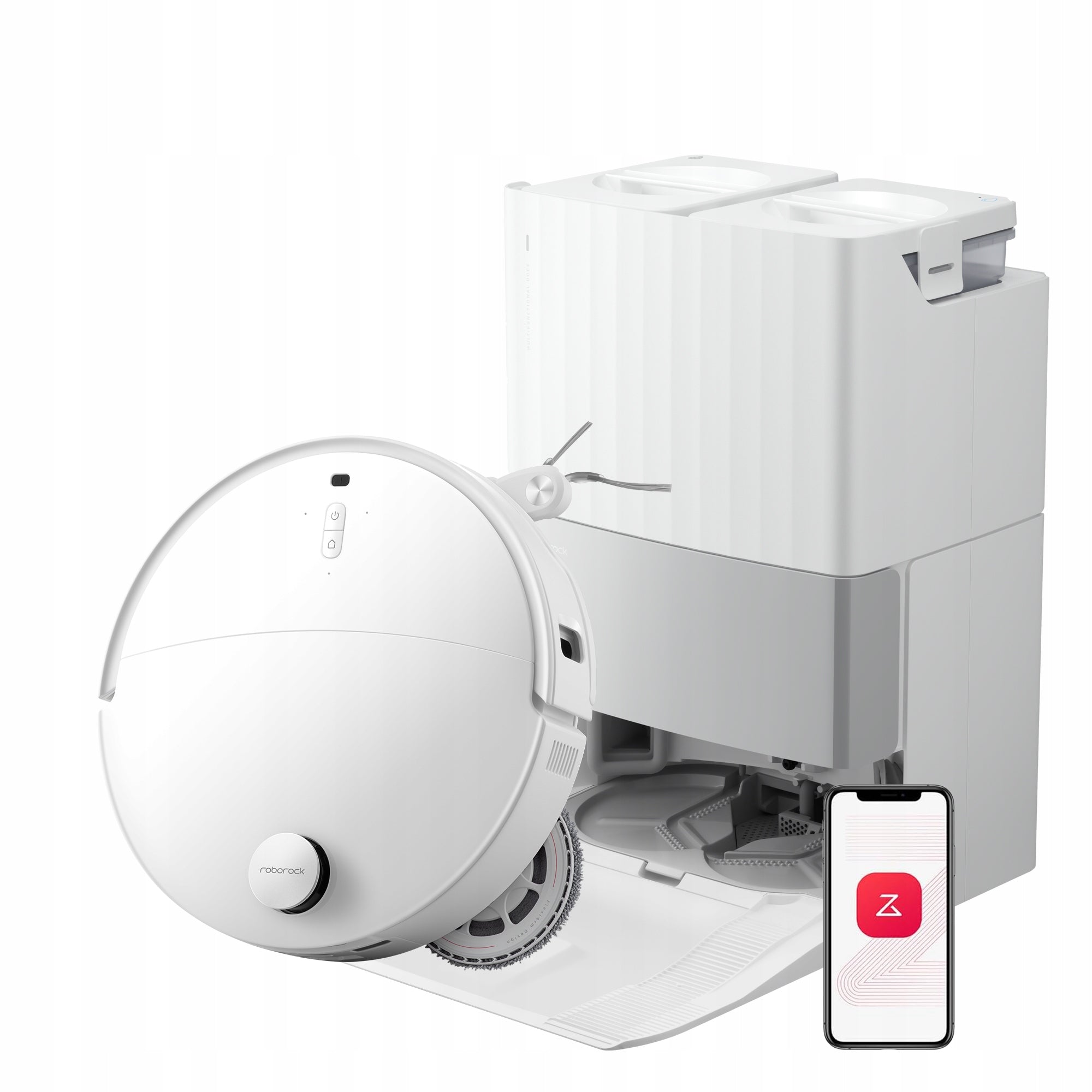 Cleaning Robot Roborock Qrevo EdgeT Ultra-Slim AI Camera Mopping Sta