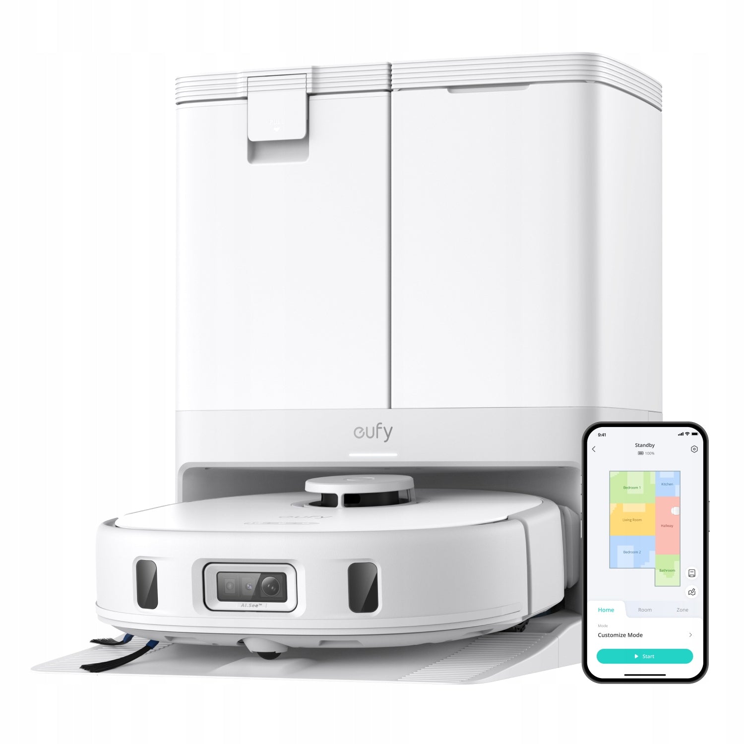 Cleaning Robot eufy RoboVac X10 Omni Mopping White Manufacturer code T2351G21