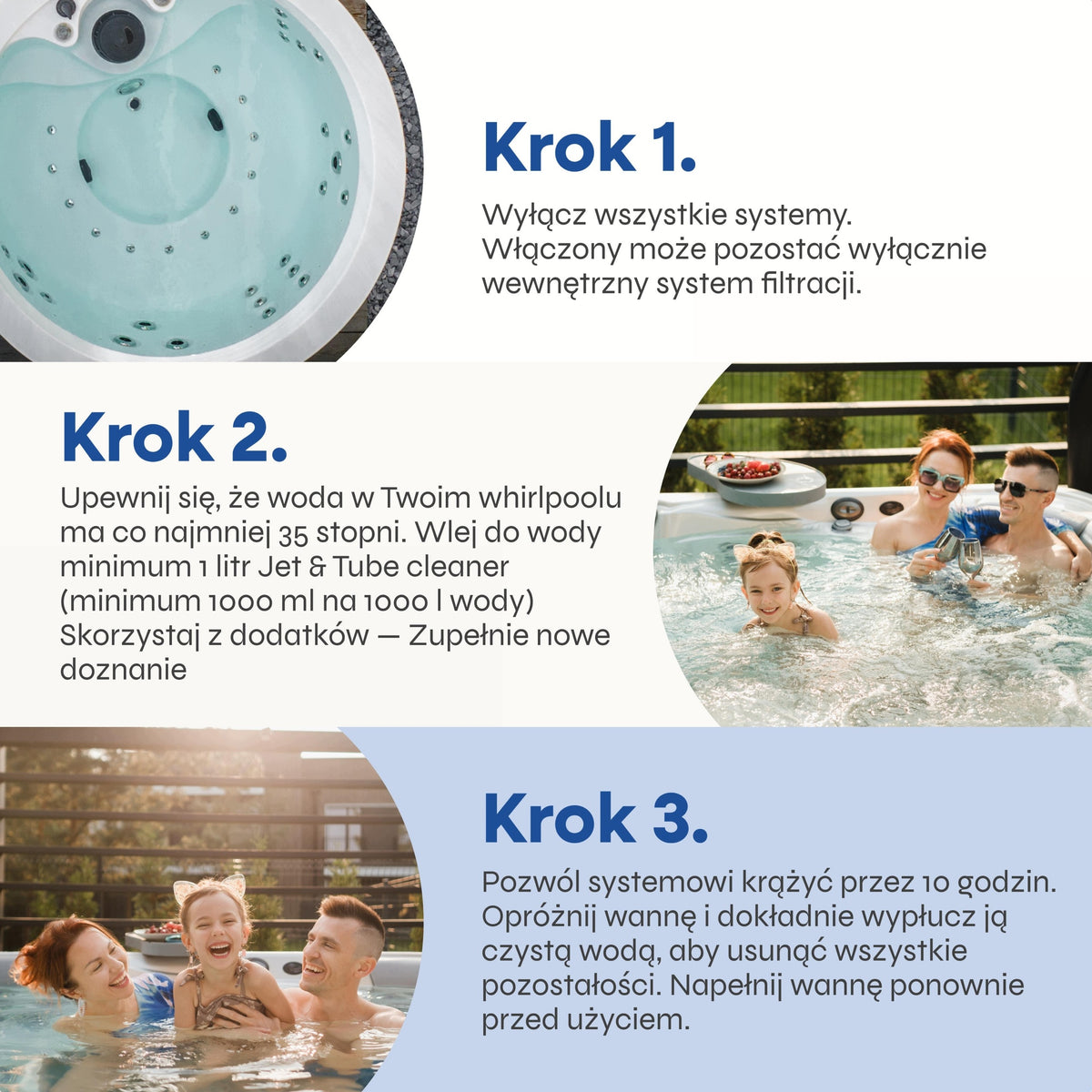 Cleaning agent for pipes and nozzles jacuzzi SPA LIVIN' 1L Manufacturer code 8720938786709