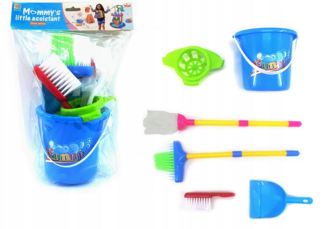 Cleaning kit bucket mop broom dustpan 103z