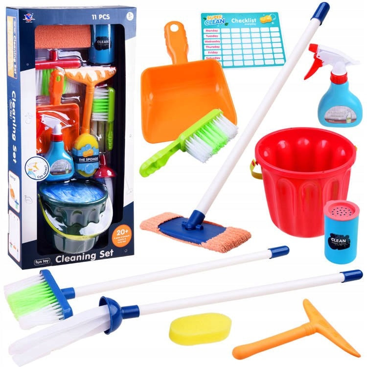 Cleaning kit bucket mop sweeper ZA3846