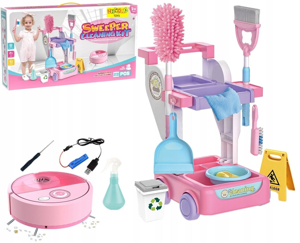 Cleaning kit cleaner vacuum cleaner robot cleaning + accessories 2198 Brand Nicola Toys