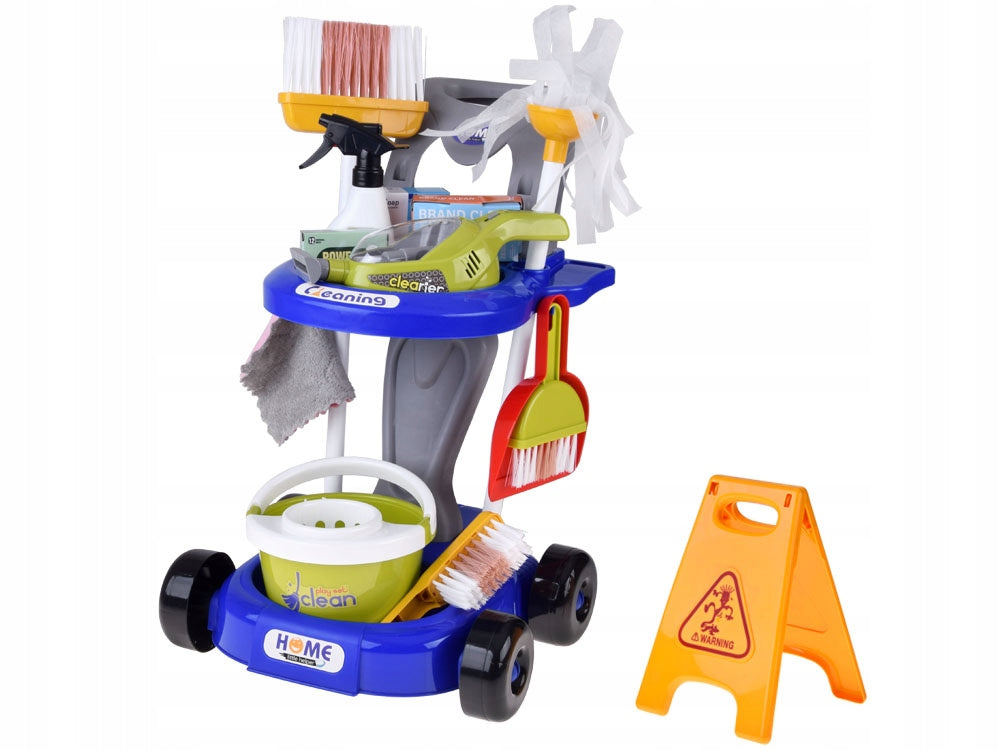 Cleaning kit for children – trolley with accessories and vacuum cleaner ZA5873 Brand Jokomisiada