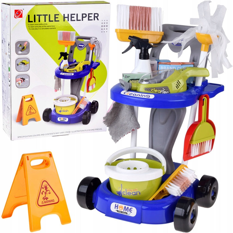 Cleaning kit for children – trolley with accessories and vacuum cleaner ZA5873