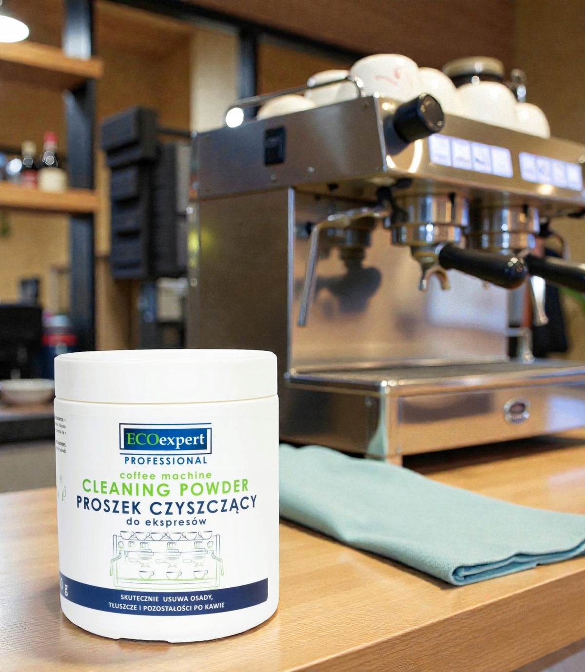 Cleaning powder for coffee machines ECOexpert 900 g PROFESSIONAL Packaging status original