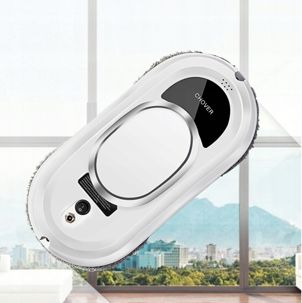 Cleaning robot Chovery white remote controlled mopping and window cleaning Model 9O0UOV-L2CSR