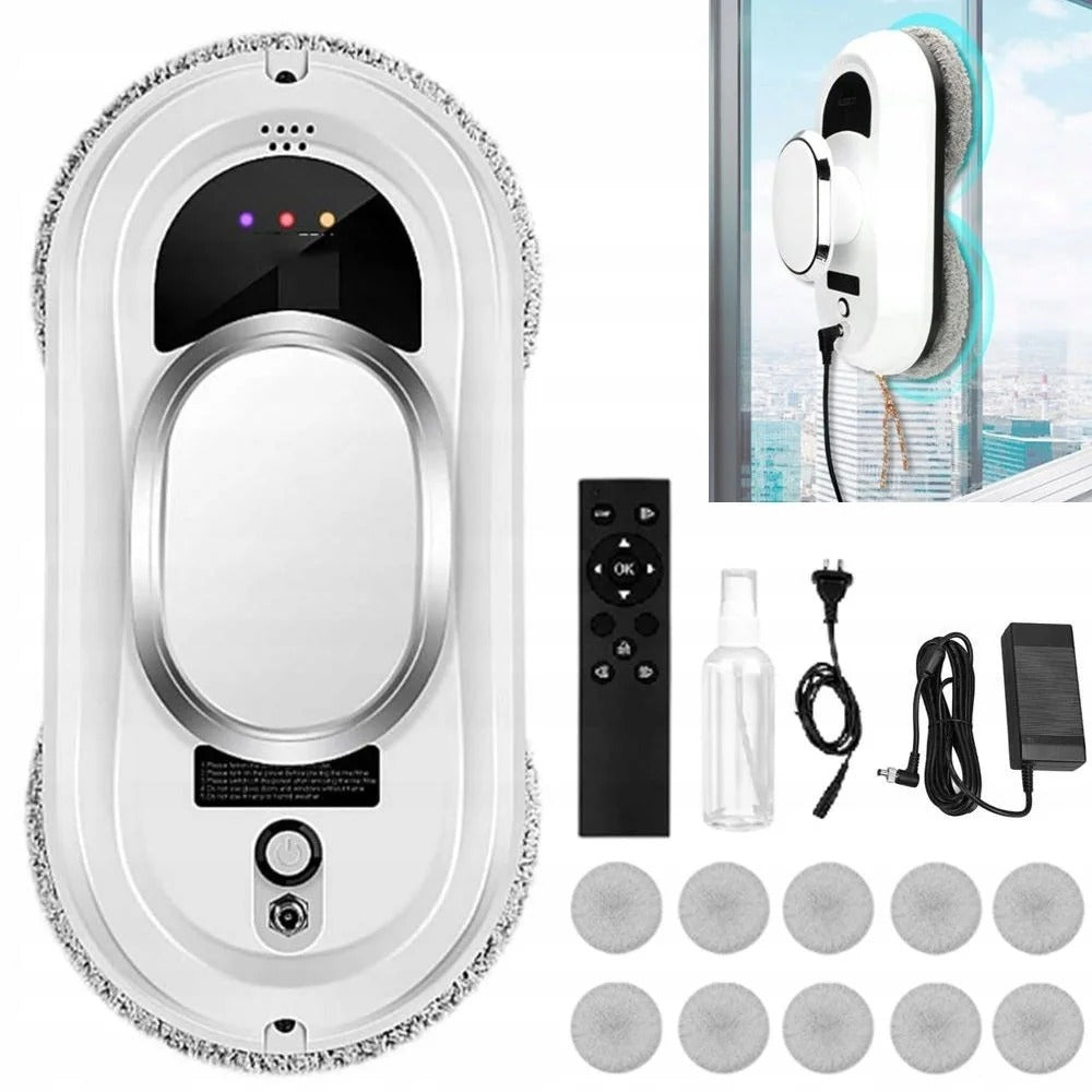 Cleaning robot Chovery white remote controlled mopping and window cleaning