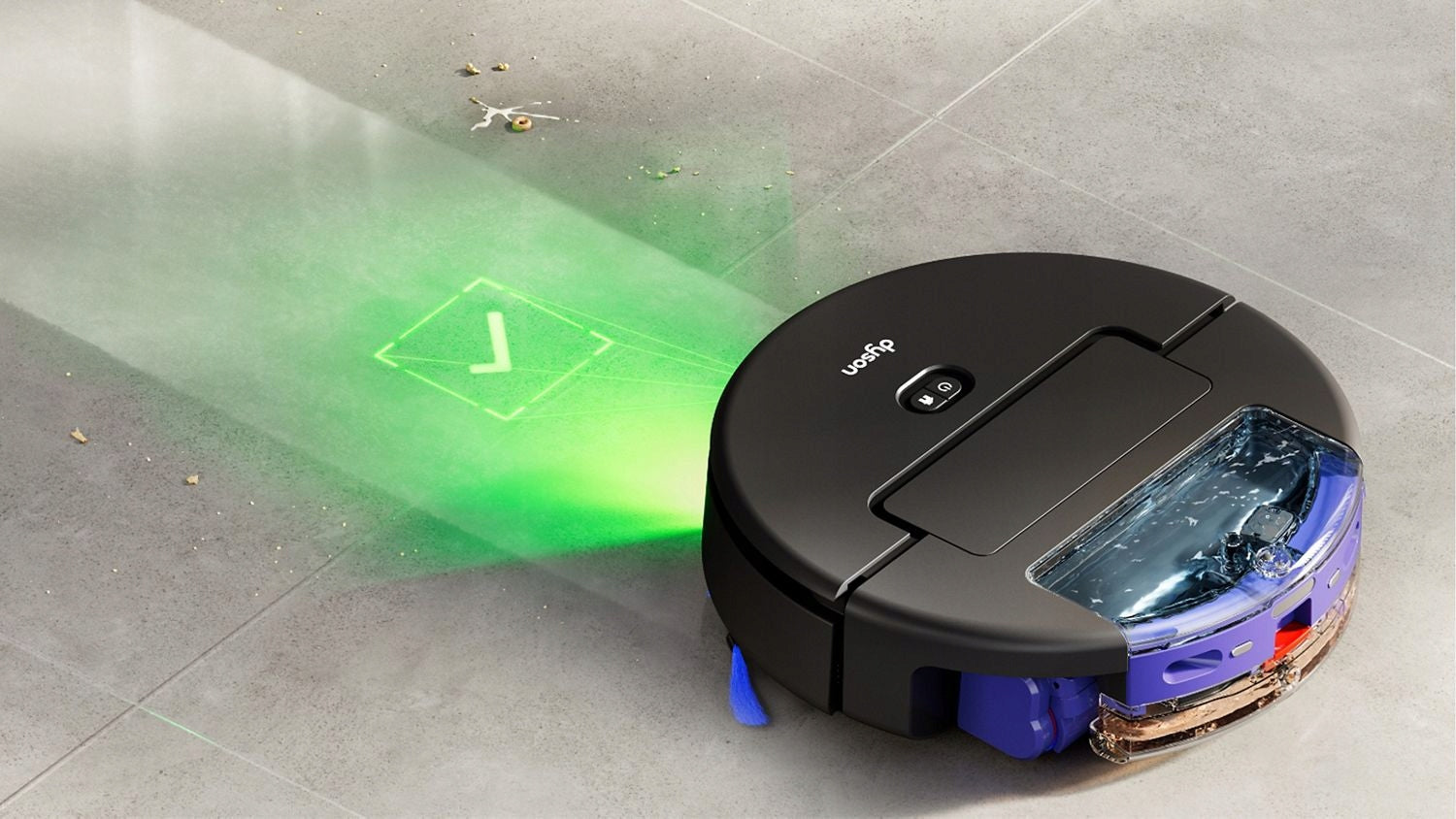 Cleaning robot Dyson Spot+Scrub Ai Dominant color black
