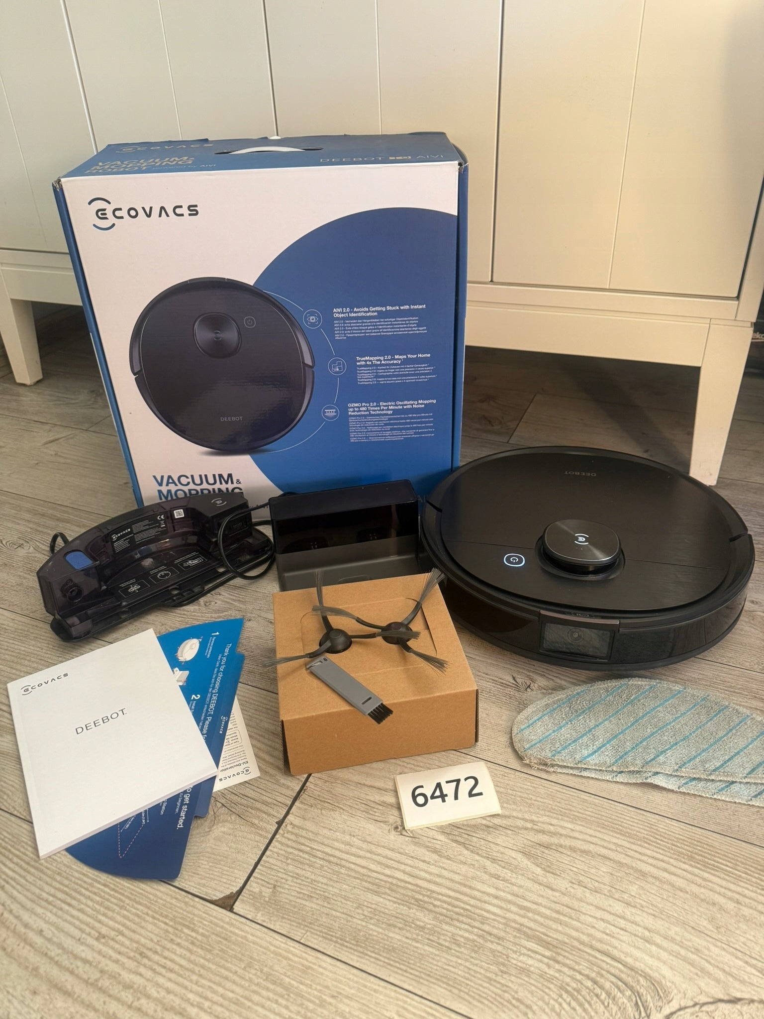 Cleaning robot ECOVACS DEEBOT T9 AIVI 2.0 + mopping condition bdb (6472-s)