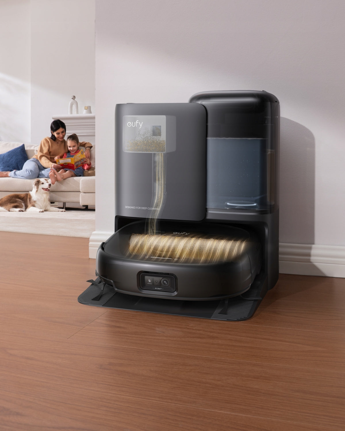 Cleaning robot Eufy E25 Omni 20000Pa HydroJet black Brand Eufy