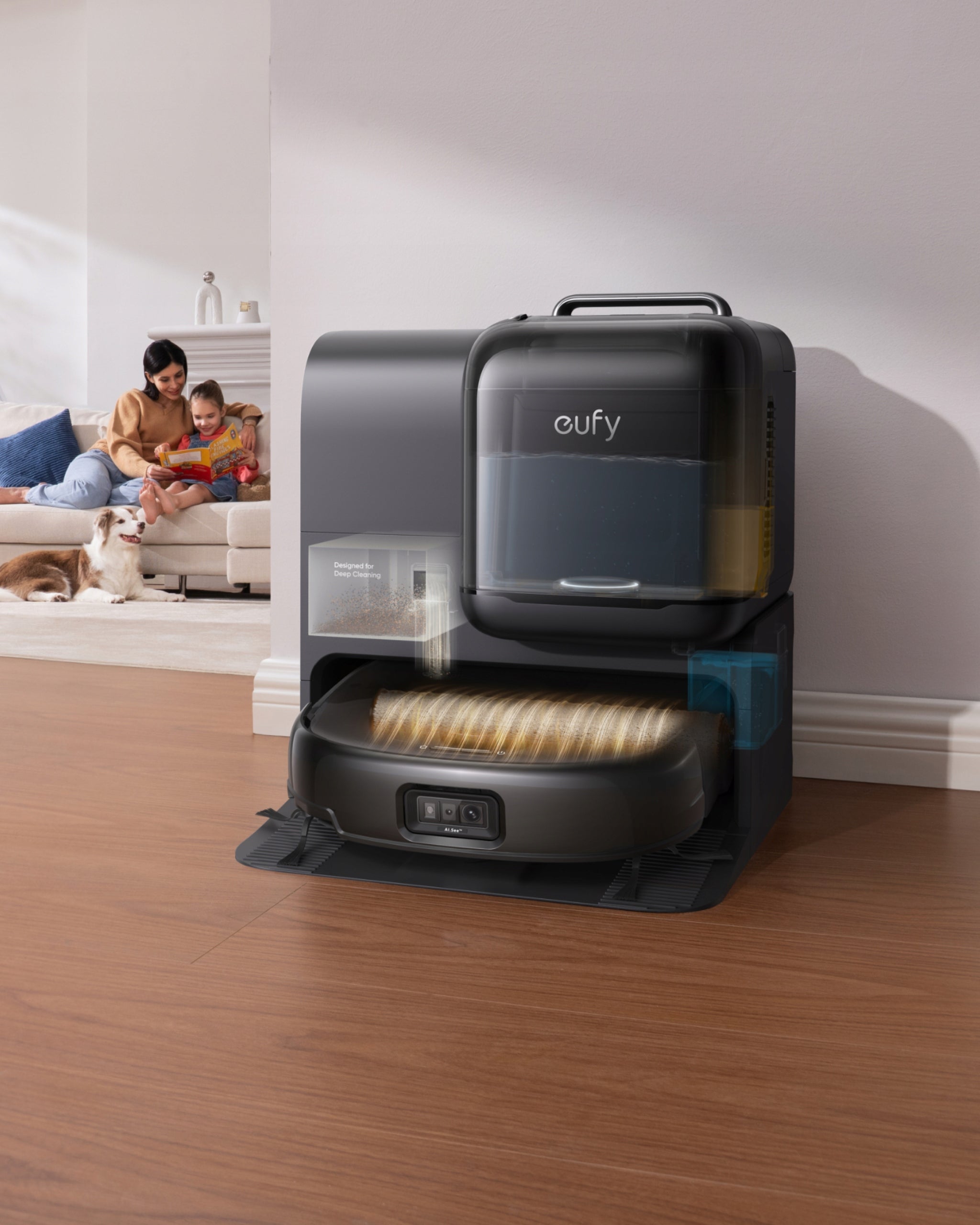 Cleaning robot Eufy Omni E28 3in1 vacuuming floor cleaning 20000Pa Model Omni E28