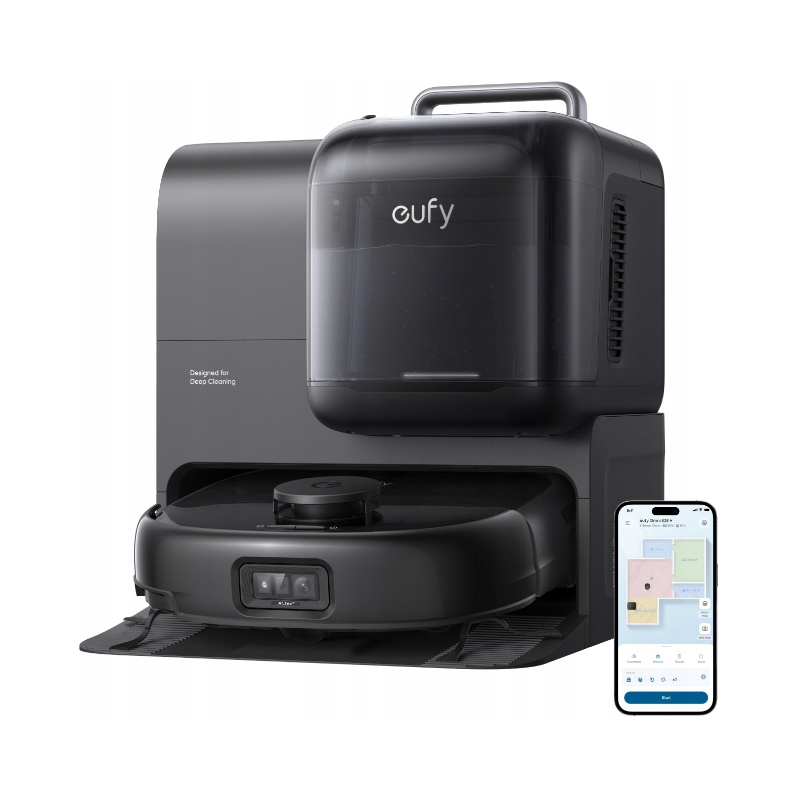 Cleaning robot Eufy Omni E28 3in1 vacuuming floor cleaning 20000Pa
