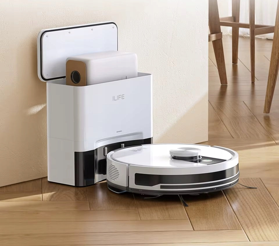 Cleaning robot ILIFE PRO A 12 white mopping mobile vacuum cleaner Power 601 W