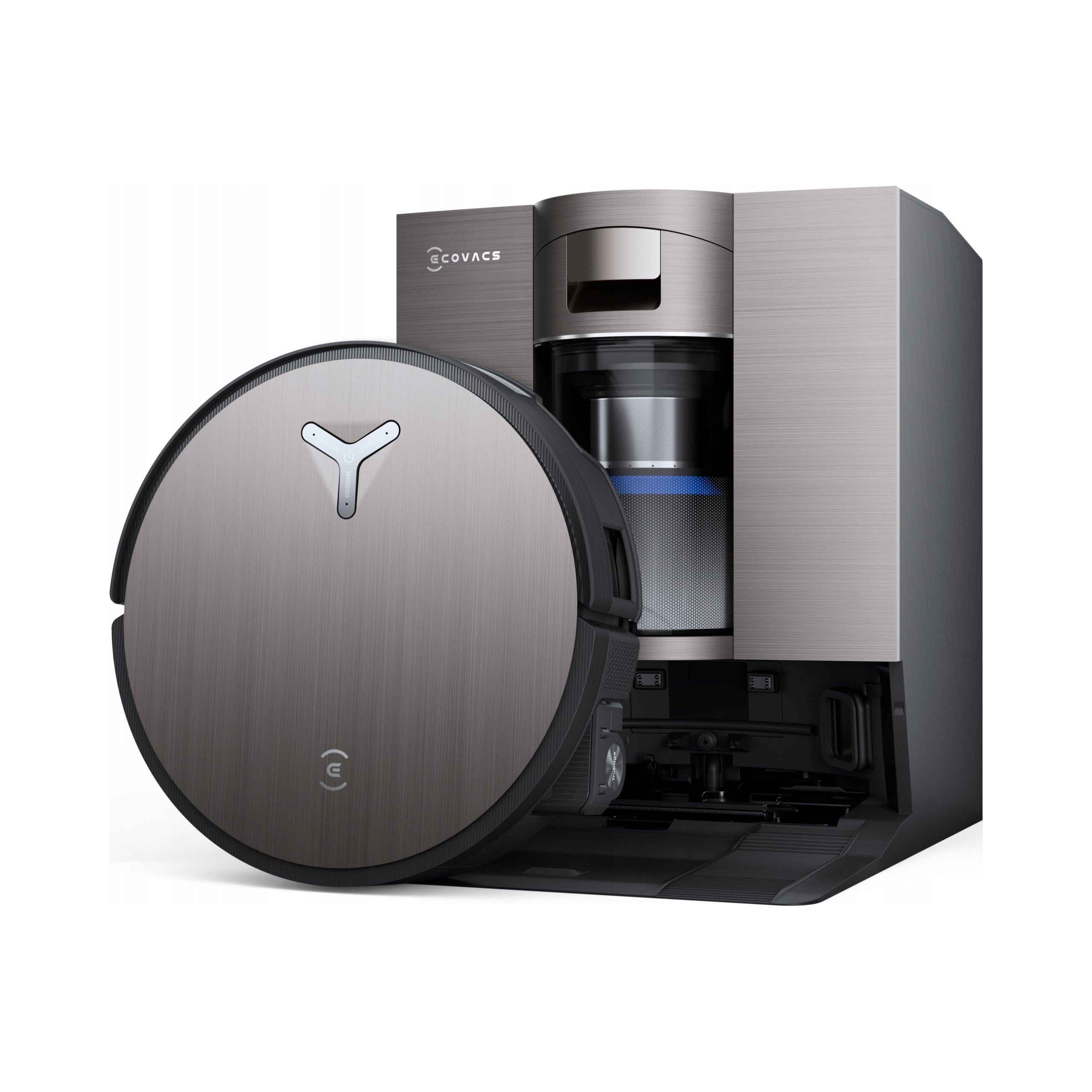 Cleaning robot mopping Ecovacs DEEBOT X11 OmniCyclone + washing station