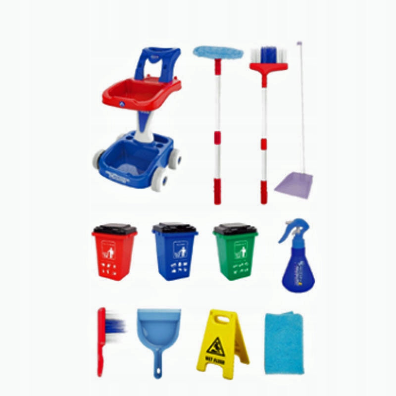 Cleaning trolley FOR CHILDREN garbage sorting Brand Mega Creative