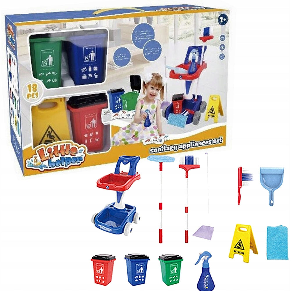Cleaning trolley FOR CHILDREN garbage sorting