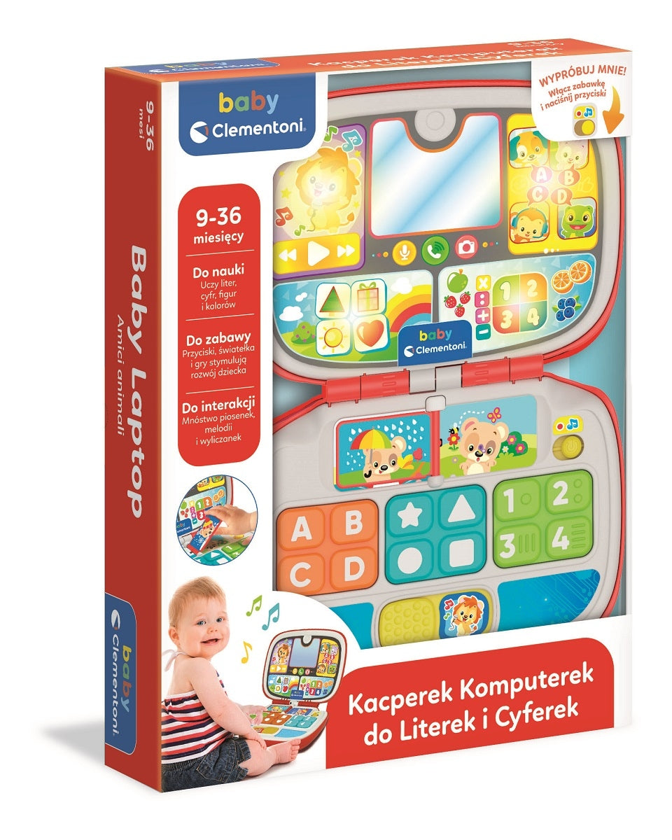Clementoni Interactive laptop Kacperek Computer light/sound 50716 Brand Clementoni