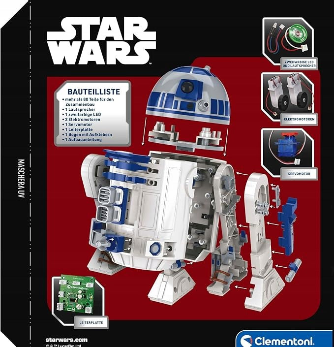 Clementoni Robot R2-D2 Star Wars 59457 for self-assembly bluetooth Packaging status original