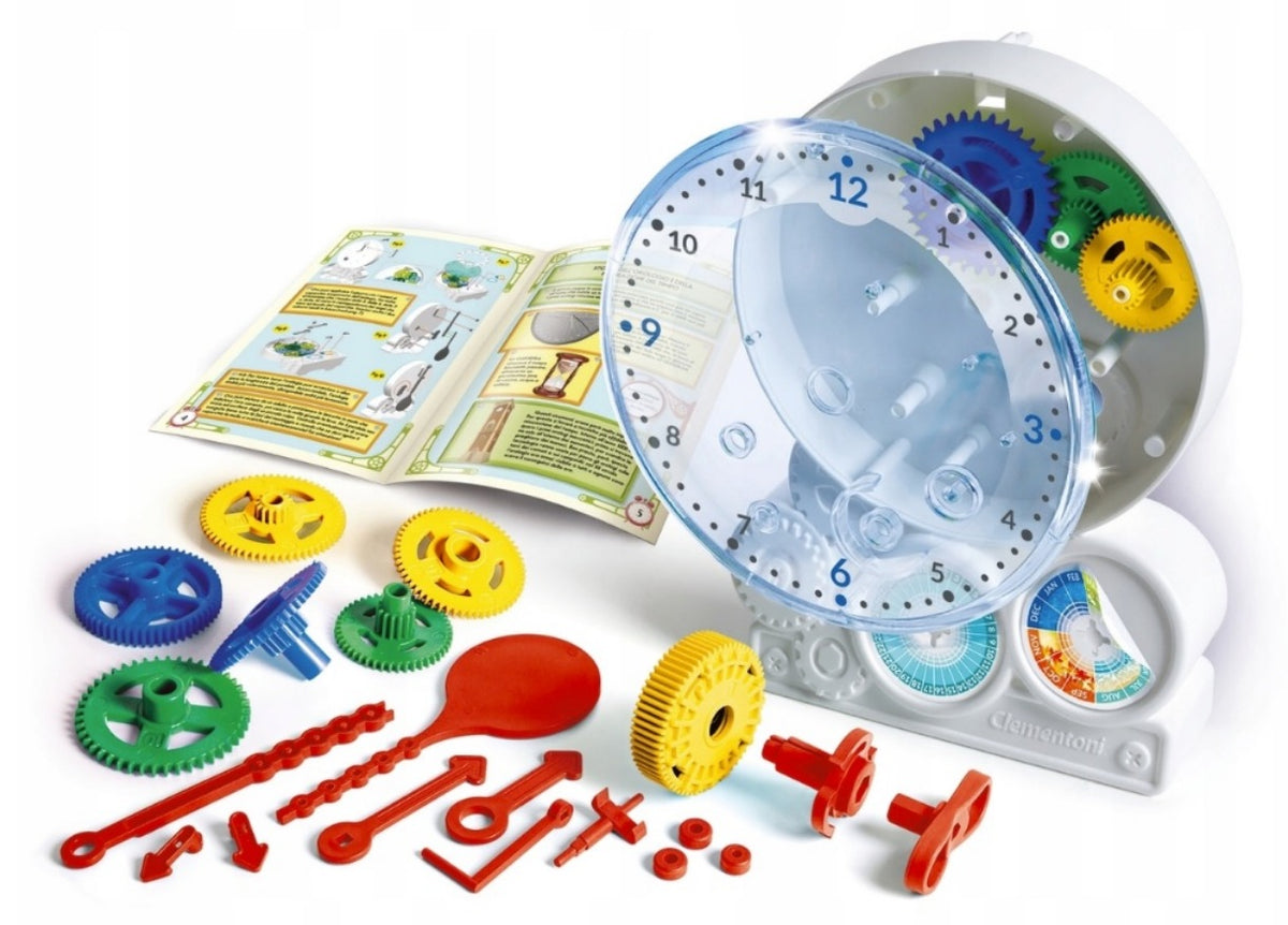 Clementoni Scientific Fun Educational Set How the Clock Works for Assembly 8+ Brand Clementoni