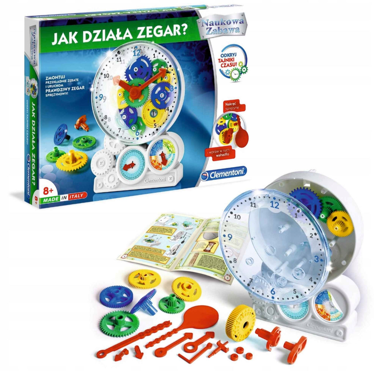 Clementoni Scientific Fun Educational Set How the Clock Works for Assembly 8+