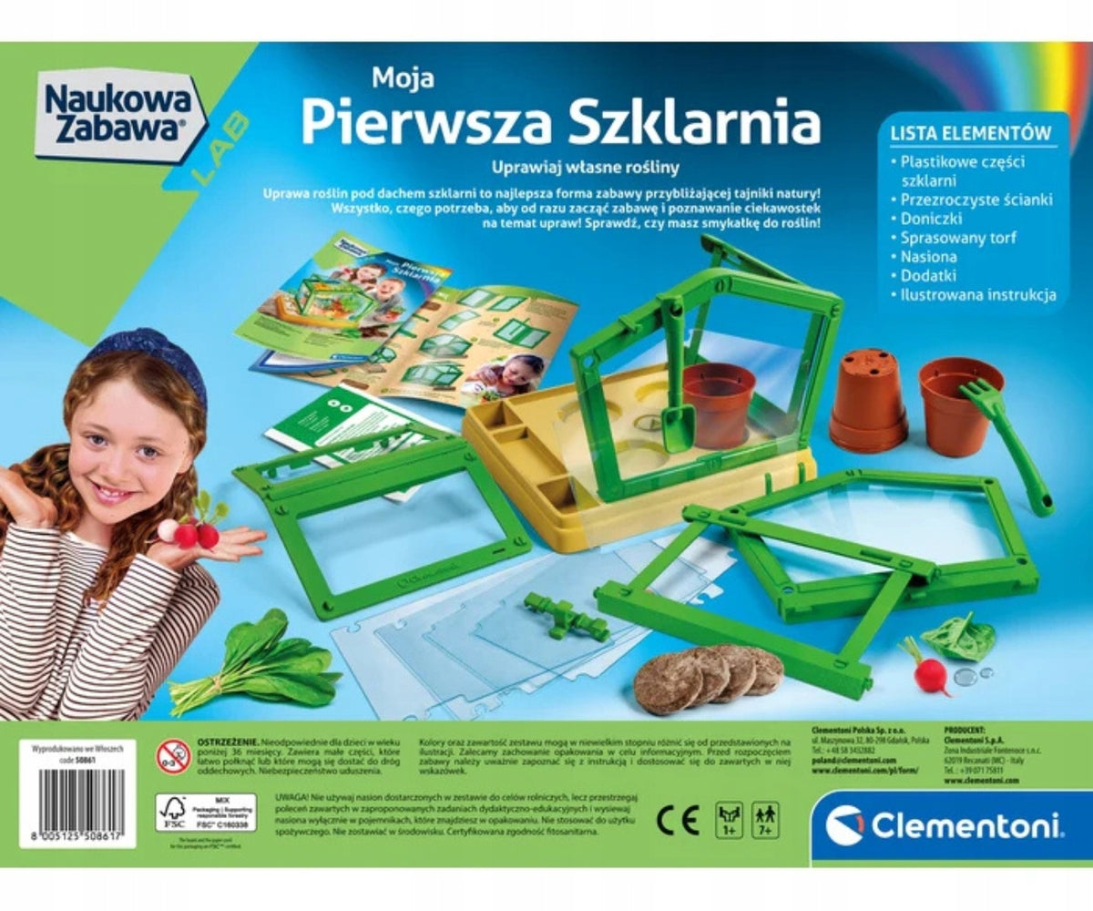 Clementoni Scientific Fun Lab 50861 My First Greenhouse Brand Clementoni