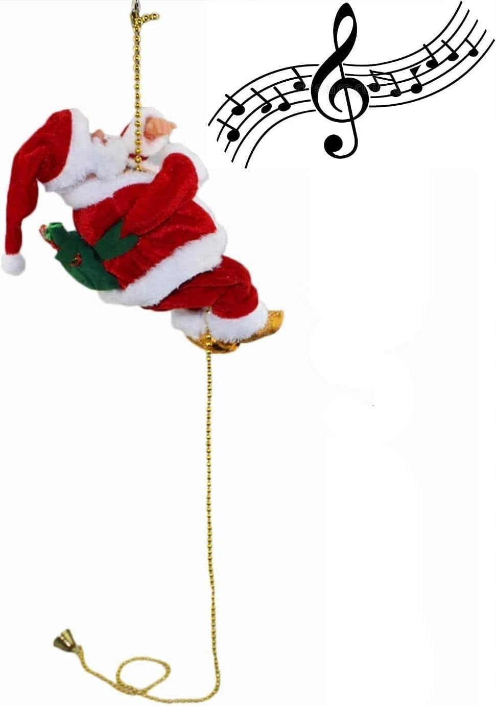Climbing Santa Claus on the Line 100cm Melodyjka Gift for Christmas up, down Manufacturer code mikołajlina
