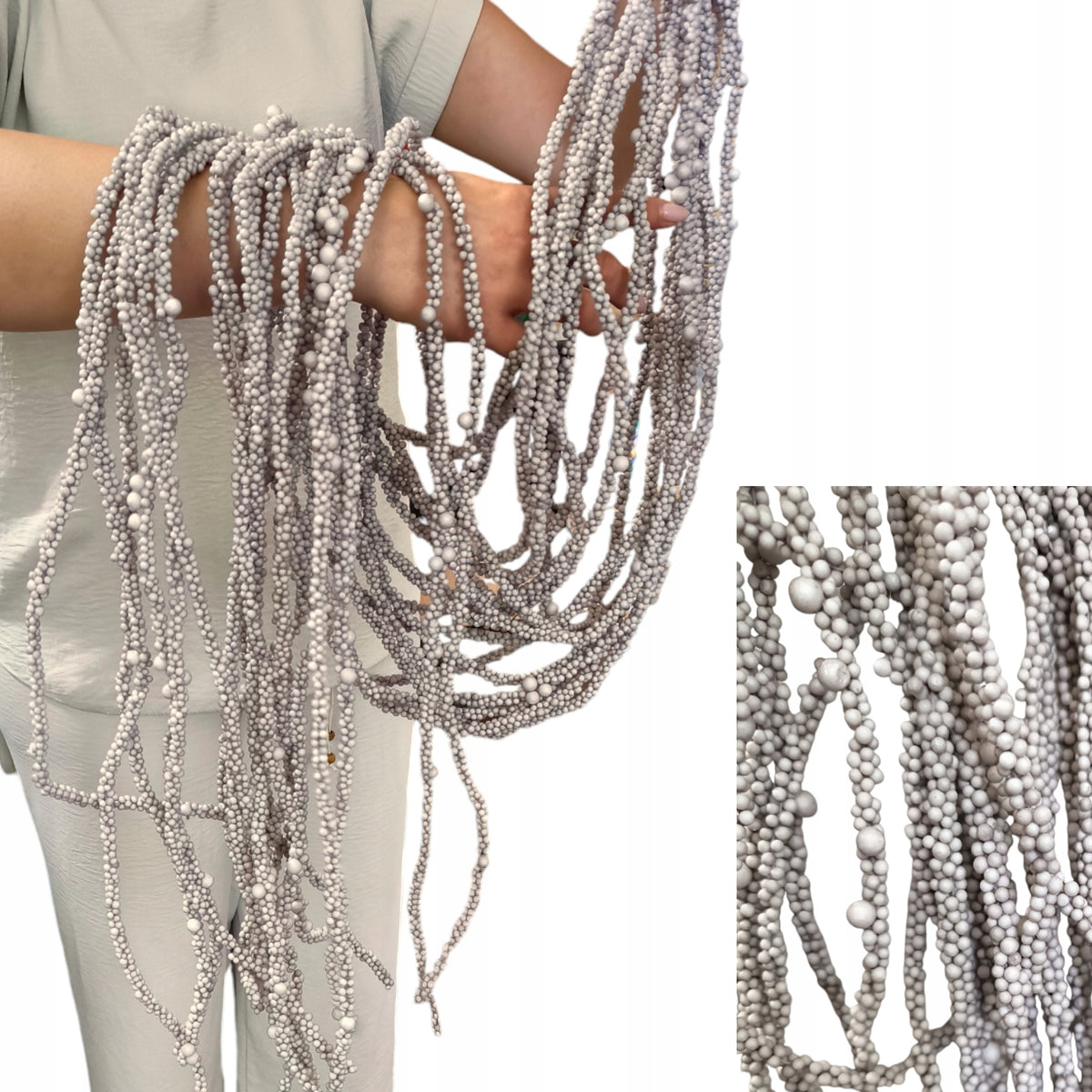 Climbing garland decorative balls cord 130cm/18pcs