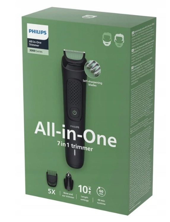 Clipper Philips SHAVER 7in1 HAIR TRIMMER BEARD FOR FACIAL HAIR Packaging status original