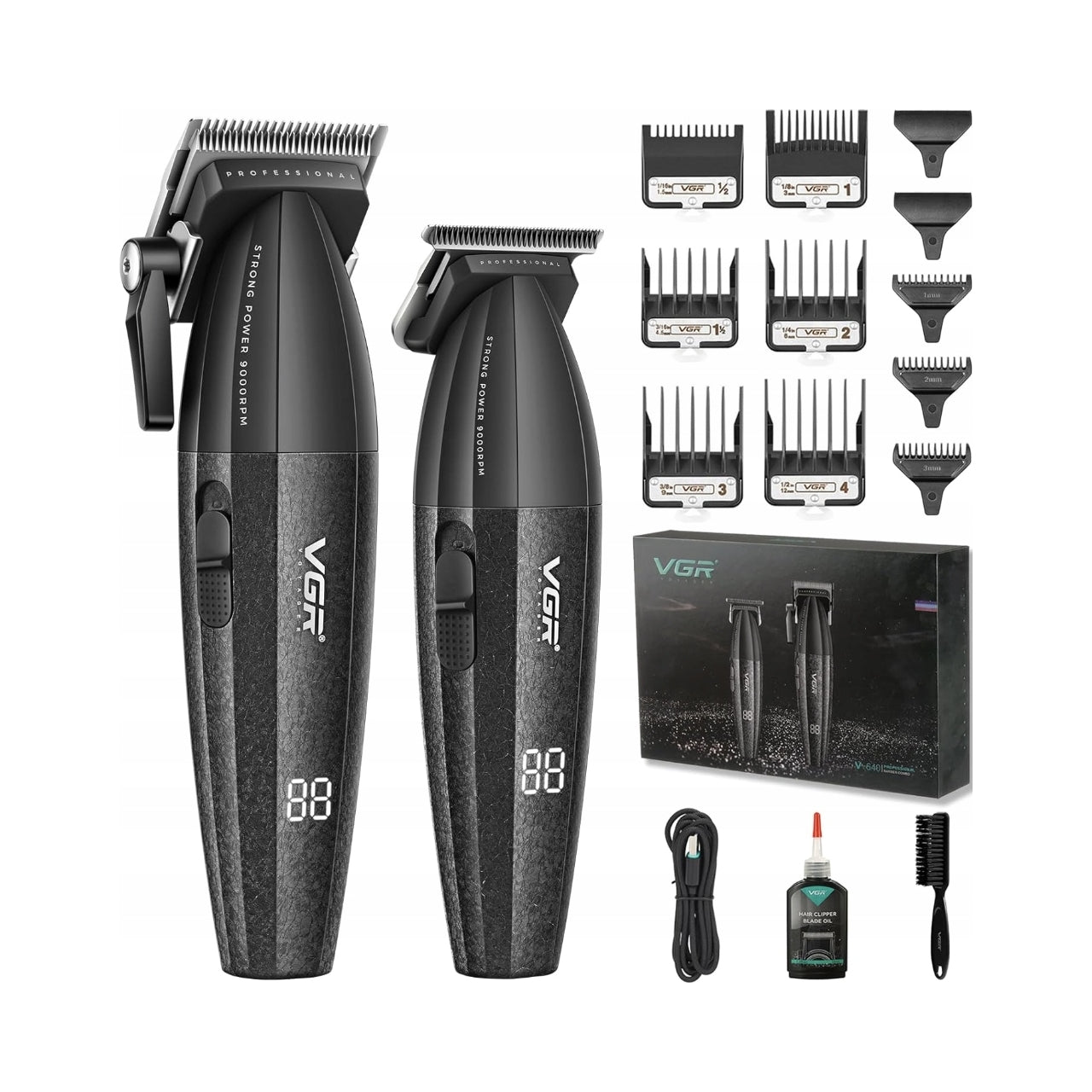 Clipper VGR V-640 black battery-network 240 min