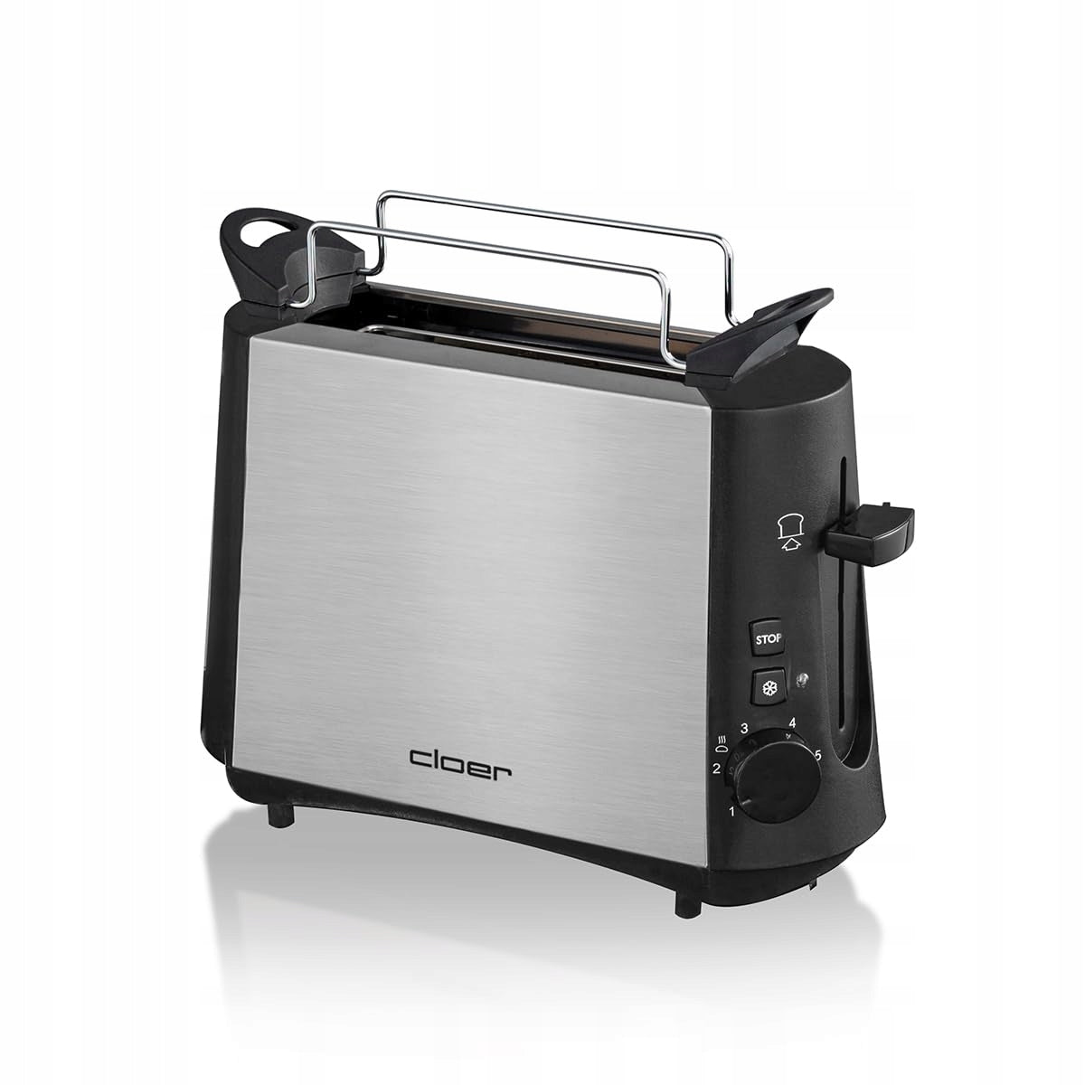 Cloer 3890 single toaster, 600W, stainless steel, defrost function Brand Cloer